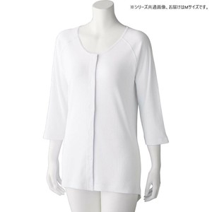 ケアファッション 7分袖ワンタッチシャツ(2枚組)(婦人) ホワイト M 9800411