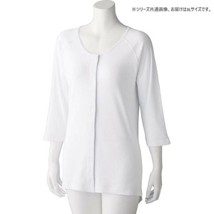 ケアファッション 7分袖ワンタッチシャツ(2枚組)(婦人) ホワイト 3L 9800415