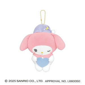 ■2025AW　先行予約■　サンリオキャラクターズ　ぬいぐるみキーホルダー　マイメロディ/むにゃっと