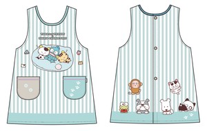 【2025年秋冬新作予約】タマ＆フレンズ × サンリオキャラクターズ ストライプ後開きエプロン