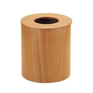 SAITO WOOD(サイトーウッド)　木製ルーム用ゴミ入れ　蓋付(チーク)　中　951　VGM02951