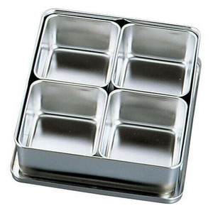 遠藤商事　Murano(ムラノ)　ステンレス　プレスヤクミ入　4ヶ入角　AYK6204