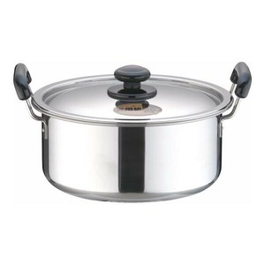 遠藤商事　SAステンレス　プラ柄　厚板実用鍋　27cm　AZT0727