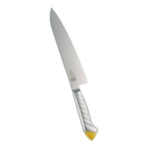下村工業　龍治　ステンカラー　牛刀包丁　21cm　イエロー　ALY8810