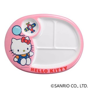 台和　メラミンお子様ランチ皿　サンリオ　ハローキティ　ピンク　RLV90