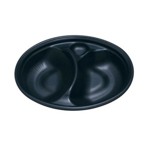 中央化学　使い捨て容器　SDビストロ　仕切付　本体　(50入)　黒　M24-18　GBS0601