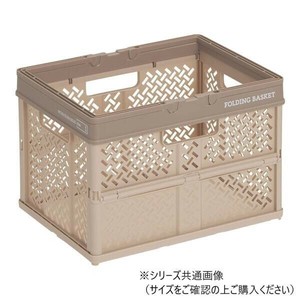 天馬　PRX　折りたたみバスケット　ハンドル付　M　ベージュ　ABS3702