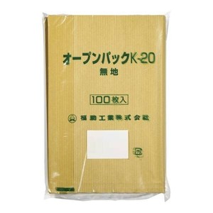 福助工業　オープンパック　無地　(100枚入)　0562165　K-20　GPT3202