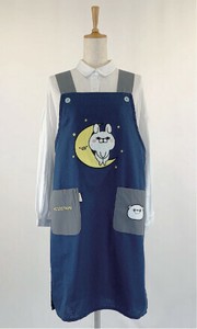 【2025年秋冬新作予約】【保育士】ヨッシースタンプ 相良刺繍男女兼用フリークロスエプロン