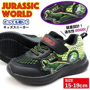 【ジュラシックワールド】 20147  スニーカー キッズ シューズ 恐竜 運動靴 マジックテープ子供靴　靴