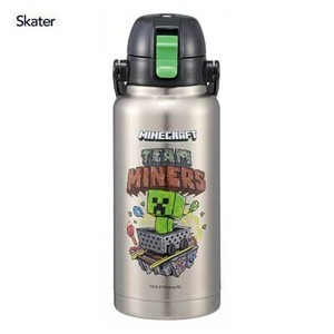 ハンドル付ワンプッシュダイレクトステンボトル 1000ml マインクラフト Minecraft スケーター STD10H