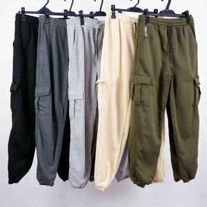 メンズ  裏起毛スウェットカーゴパンツ 無地 裏起毛 裏起毛パンツ 裏起毛スエット パンツ カーゴパンツ