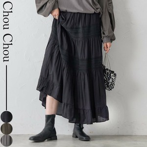 レース切替スカート　人気  2025 新作　chouchou東京