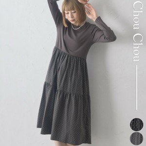 ラメ入り切替ワンピース 2025AW新作  chouchou東京