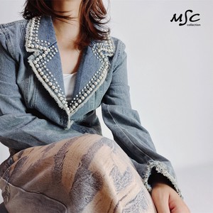 Jacket Pearl Denim Jacket Bijoux