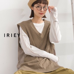 Vest/Gilet Woven Fabric Switching Acrylic