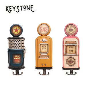 キーストーン【KEY STONE】ノスタルジックデコ フック ガスポンプ レトロ 鉄 壁掛けフック アメリカン雑貨