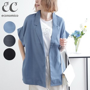 2025AW　テーラード襟付半袖ジャケット　　2025新作　Economico