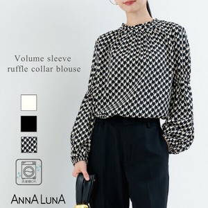 2025AW新作【ANNALUNA】袖ボリューム衿フリルブラウス