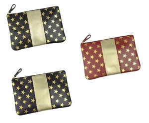 Gold Star Leather Flat Pouch