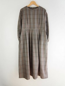 Casual Dress Check Flared Dress [A/W NEW]