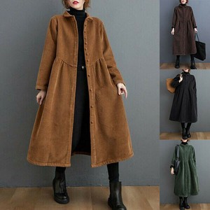 Casual Dress Corduroy Long Dress A-Line