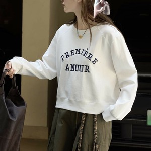 u29138 トレンド 韓国風 ロゴ プリント Tシャツ レディース カジュアル 2025秋新作
