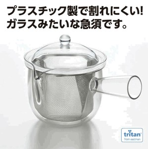 西式茶壶 网眼 透明 480ml 日本制造