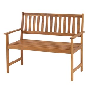 秋装飾品　木製ベンチ（2人用）