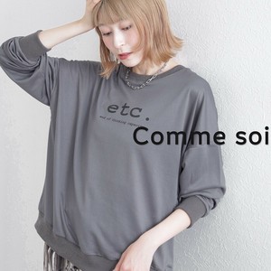 ■comme soi（コムソワ）■ etc.ロゴプルオーバートップス　2025新作