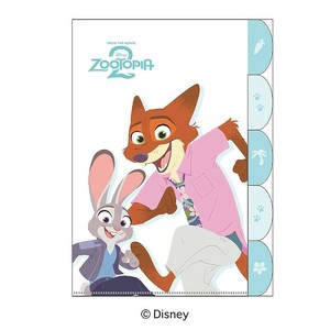 ■2025AW　先行予約■　Disney　5インデックスクリアファイル　ズートピア