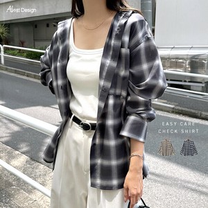 イージーケア チェック シャツ