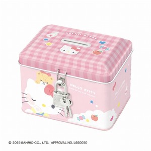 ■2025AW　先行予約■　サンリオキャラクターズ　カギ付き缶バンク　ハローキティ/むにゃっと