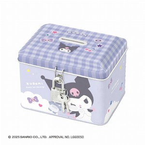 ■2025AW　先行予約■　サンリオキャラクターズ　カギ付き缶バンク　クロミ/むにゃっと