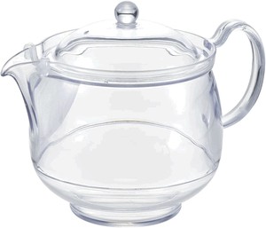 西式茶壶 网眼 夹子 透明 730ml 日本制造