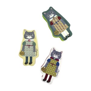 厨房海绵/清洁刷 猫咪 燕子 猫 厨房 3个每组