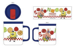 【先行受注】ふた付きステンレスマグ　スポンジボブ