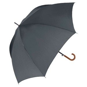 中谷 傘 65cm 晴雨兼用無地耐風 ダークグレー 65cm メンズ日傘 長傘 紳士 男性 413-006