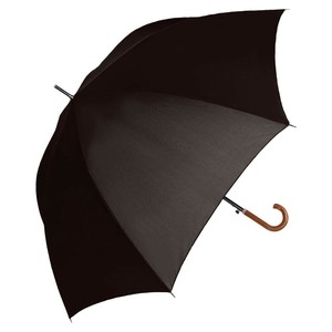 中谷 傘 65cm 晴雨兼用無地耐風 ブラック 65cm メンズ日傘 長傘 紳士 男性 413-006