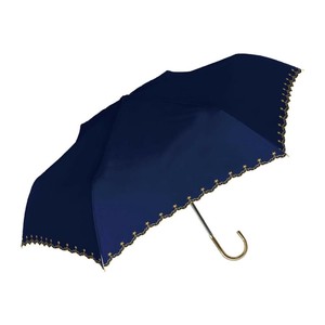 中谷 傘 UVスパークルスカイ ネイビー 50cm 紺 折り畳み 日傘 晴雨兼用 おしゃれ 可愛い 923-047