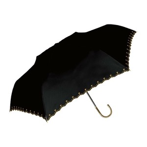 中谷 傘 UVスパークルスカイ ブラック 50cm 黒 折り畳み 日傘 晴雨兼用 おしゃれ 可愛い 923-047