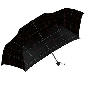 中谷 傘 クラッシーチェック 折りたたみ ブラック 58cm 黒 折り畳み 紳士 男性 424-035