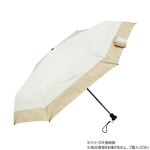 KIZAWA コンパクト形状安定日傘 バイカラー オフ×ベージュ M50XT-064PI-off-beige