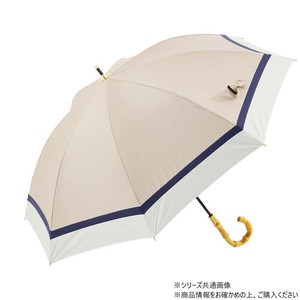 KIZAWA ショート丈日傘 3色ミックス ベージュ×オフ M503S-081PI-beige-off
