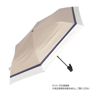 KIZAWA ワンタッチ式超軽量カーボン傘 ベージュ×オフ AEX533S-063PI-beige-off