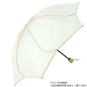 KIZAWA 花びら逆さ折りたたみ日傘 オフ×ベージュ M55HB-063PO-off-beige