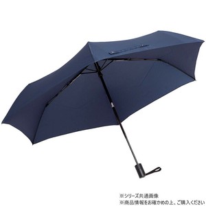 KIZAWA 形状安定ワンタッチ式カーボン折りたたみ雨傘 ネイビー AEX53XT-063UI-navy