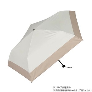 KIZAWA 超軽量カーボン 折りたたみ日傘 バイカラー オフ×ベージュ MEX50DP-053PI-off-beige