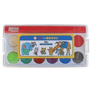寺西化学工業　ギター　NEW　固形えのぐ(絵具)　12色　EKOKEN-12