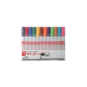 寺西化学工業　マジックインキ　No.500　12色セット　油性　M500C-12